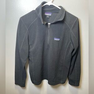 Patagonia Women's Black Fleece‎ Half Zip Pullover Size Medium
